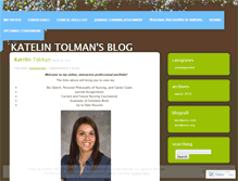 Tablet Screenshot of katelintolman.wordpress.com