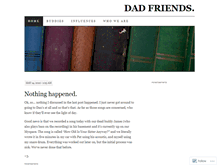 Tablet Screenshot of dadfriends.wordpress.com