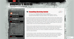 Desktop Screenshot of bradwest.wordpress.com