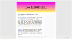 Desktop Screenshot of lsustrike.wordpress.com