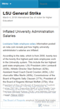 Mobile Screenshot of lsustrike.wordpress.com