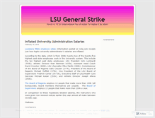 Tablet Screenshot of lsustrike.wordpress.com