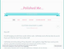 Tablet Screenshot of polishedme.wordpress.com