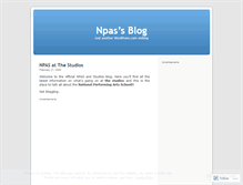 Tablet Screenshot of npas.wordpress.com