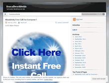 Tablet Screenshot of freecallworldwide.wordpress.com