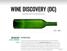 Tablet Screenshot of dcwinediscovery.wordpress.com