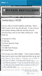 Mobile Screenshot of fitnessdestination.wordpress.com