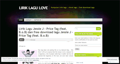Desktop Screenshot of liriklagulove.wordpress.com