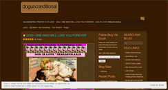Desktop Screenshot of dogunconditional.wordpress.com
