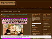 Tablet Screenshot of dogunconditional.wordpress.com