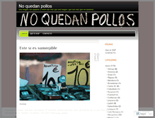 Tablet Screenshot of noquedanpollos.wordpress.com