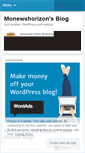 Mobile Screenshot of monewshorizon.wordpress.com