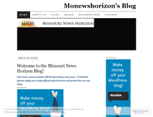 Tablet Screenshot of monewshorizon.wordpress.com