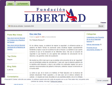 Tablet Screenshot of fundacionlibertad.wordpress.com