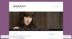 Desktop Screenshot of massiebloock.wordpress.com