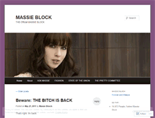 Tablet Screenshot of massiebloock.wordpress.com