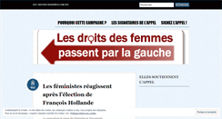 Desktop Screenshot of lesdroitsdesfemmespassentparlagauche.wordpress.com