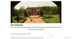 Desktop Screenshot of delhibaroque.wordpress.com