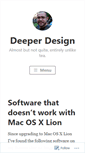 Mobile Screenshot of deeperdesign.wordpress.com