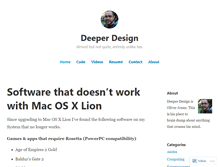 Tablet Screenshot of deeperdesign.wordpress.com