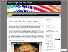 Tablet Screenshot of collegetuitioncosts.wordpress.com