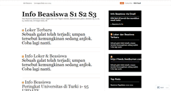 Desktop Screenshot of beasiswa.wordpress.com