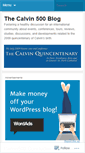 Mobile Screenshot of calvin500blog.wordpress.com
