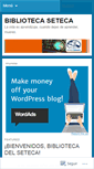 Mobile Screenshot of bibliotecaseteca.wordpress.com