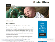 Tablet Screenshot of oisforolson.wordpress.com