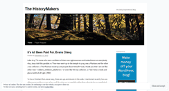 Desktop Screenshot of historymaker.wordpress.com