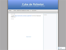 Tablet Screenshot of cubapoliester.wordpress.com