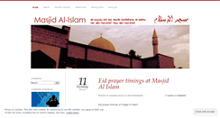 Desktop Screenshot of masjidalislam.wordpress.com