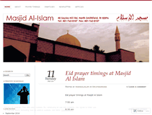 Tablet Screenshot of masjidalislam.wordpress.com