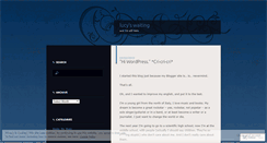 Desktop Screenshot of lucyswaiting.wordpress.com