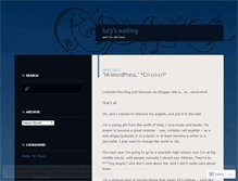 Tablet Screenshot of lucyswaiting.wordpress.com