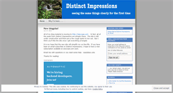 Desktop Screenshot of distinctimpressions.wordpress.com