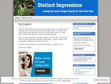 Tablet Screenshot of distinctimpressions.wordpress.com