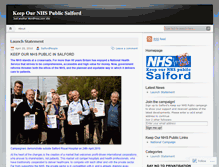 Tablet Screenshot of keepournhspublicsalford.wordpress.com