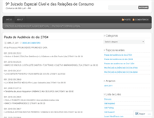 Tablet Screenshot of 9juizadoespecial.wordpress.com