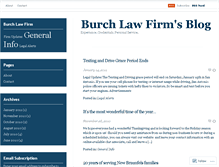 Tablet Screenshot of burchlawfirm.wordpress.com