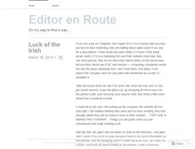 Tablet Screenshot of editorenroute.wordpress.com