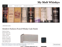 Tablet Screenshot of mymaltwhiskys.wordpress.com