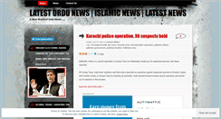 Desktop Screenshot of latesturdunews.wordpress.com