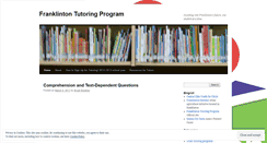 Desktop Screenshot of franklintontutoringprogram.wordpress.com