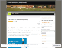 Tablet Screenshot of internationalcricketblog.wordpress.com