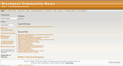 Desktop Screenshot of blackpoolcommunitynews.wordpress.com
