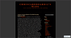 Desktop Screenshot of chriscardboard12.wordpress.com