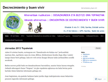 Tablet Screenshot of decrecimientoybuenvivir.wordpress.com