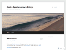 Tablet Screenshot of desiredassistanceweddings.wordpress.com