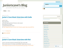 Tablet Screenshot of juniorscave.wordpress.com